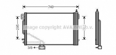 AVA QUALITY COOLING msa5493d -  Конденсатор, кондиционер
